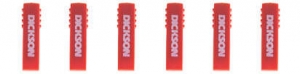 6 crayons rouges pour enregistreur de température à disque