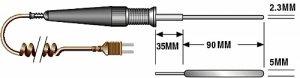 Sonde de température plane à réponse rapide