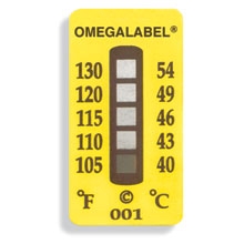 Indicateurs de Température Irréversibles - 5 segments - Lot de 10